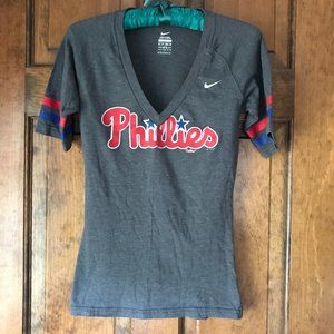 Nike Genuine MLB Philadelphia Phillies Gray Tee XS